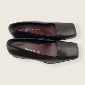 Vintage Hillard and Hanson Block Heel Square Toe